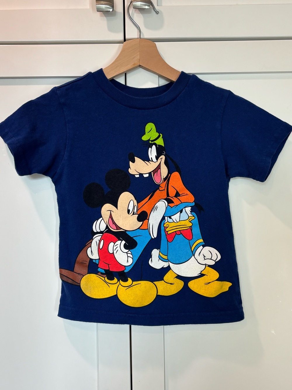 Disney Store Boys Mickey Mouse Goofy & Donald T-Shirt – Size 2/3